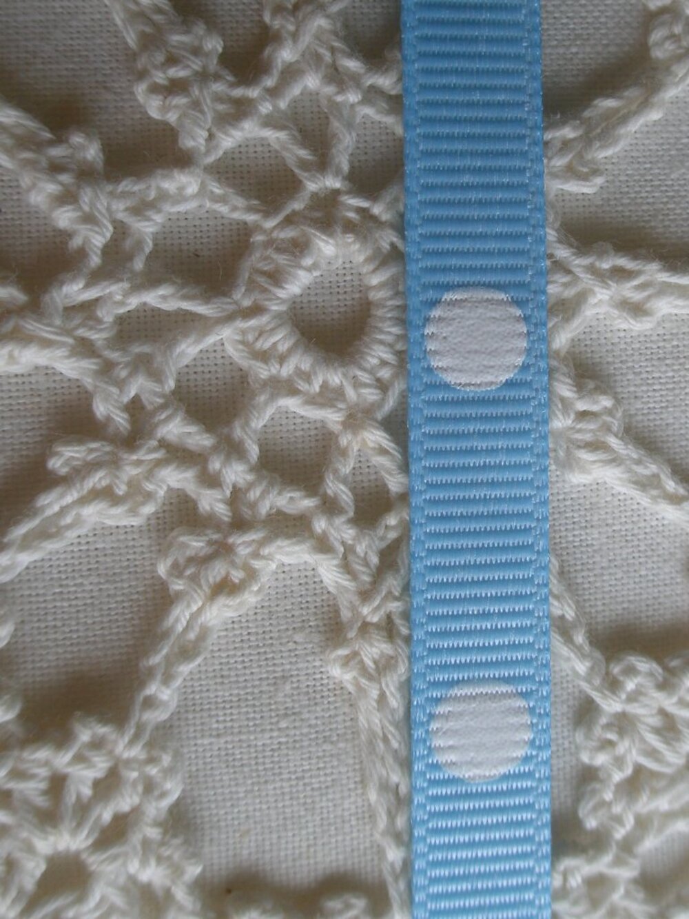 Blue Grosgrain Dot RIBBON ~ Maize ~ 100 yards~3/8" 9mm~ 100% Polyester #5776